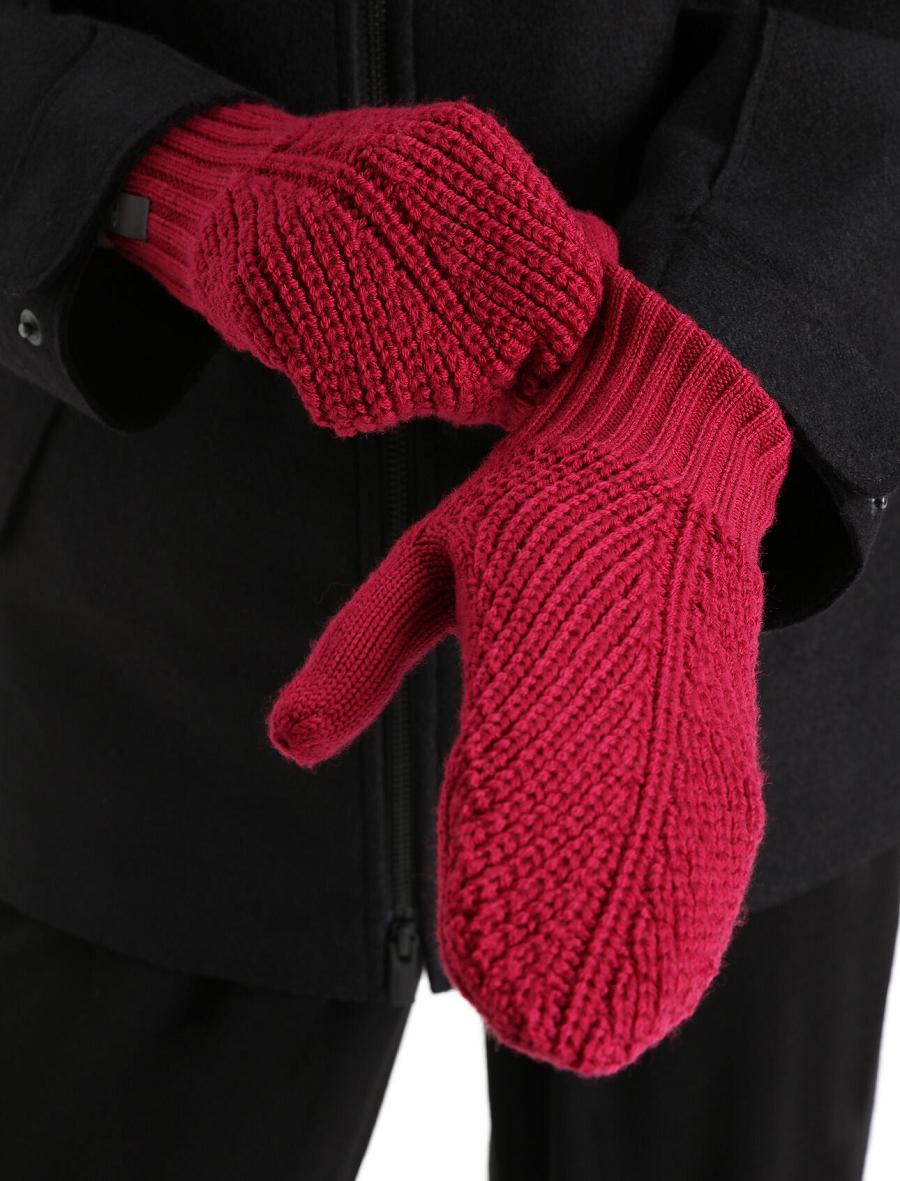 Gants Icebreaker Unisex Merino Waypoint Mittens Homme Rose | FR 1063LISH